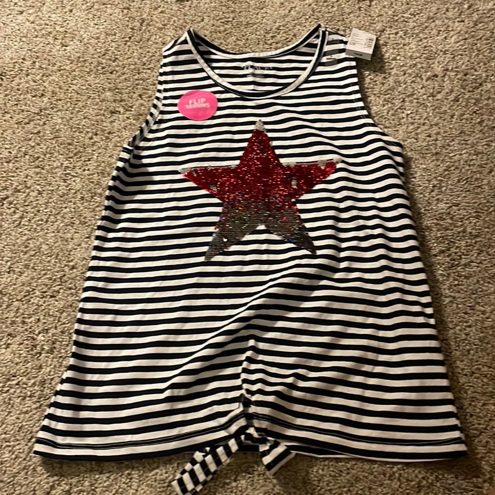 Children’s place striped sleeveless shirt.
